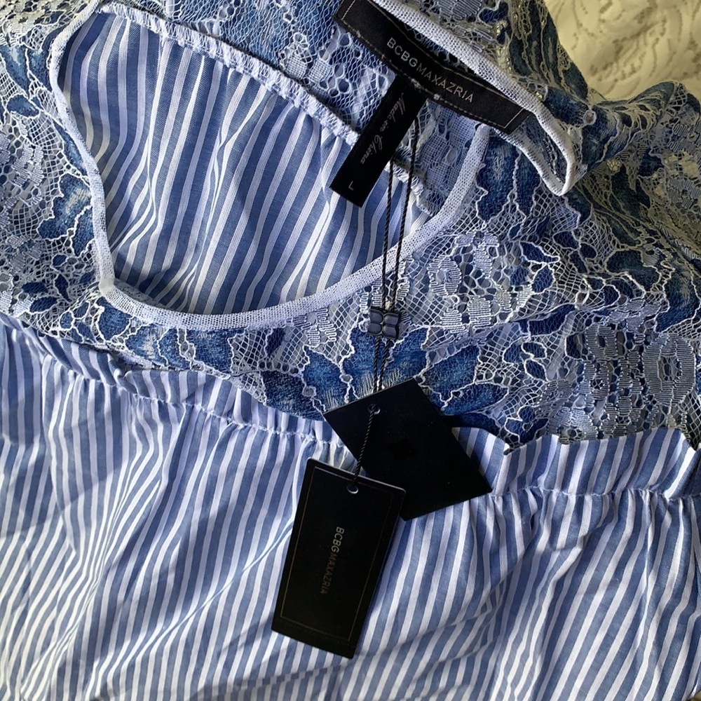 BCBG Maxazria Stripe Blouse - Picture 7 of 9